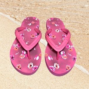 Coach Floral Clementine Flip Flop Sandals